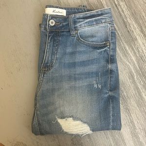 KANCAN sz 5 size 26 distressed skinny jeans SUPER CUTE!